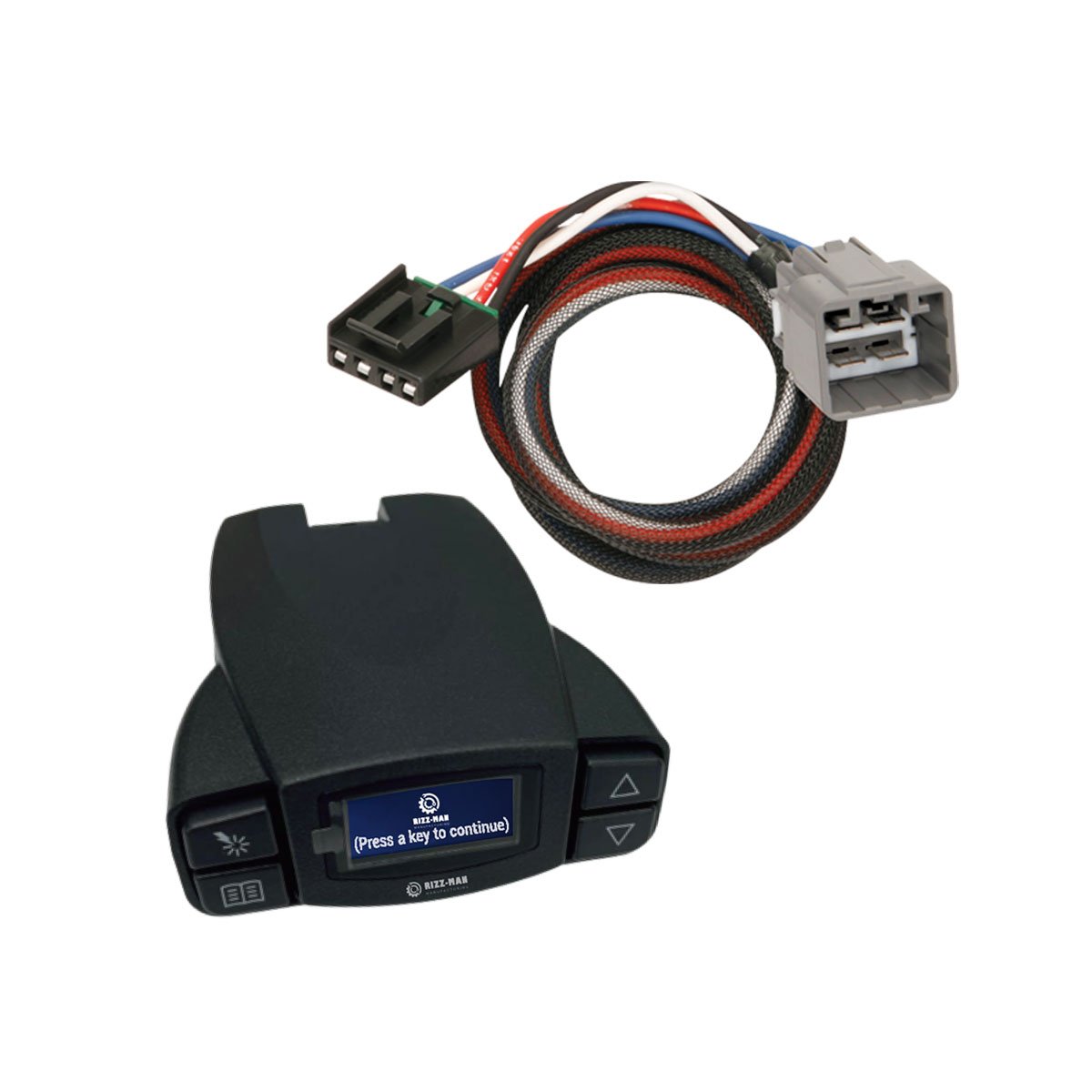 RIZZ-Man 90195 Brake Controller with Wiring Harness, Compatible with '14 - '23 Jeep Cherokee