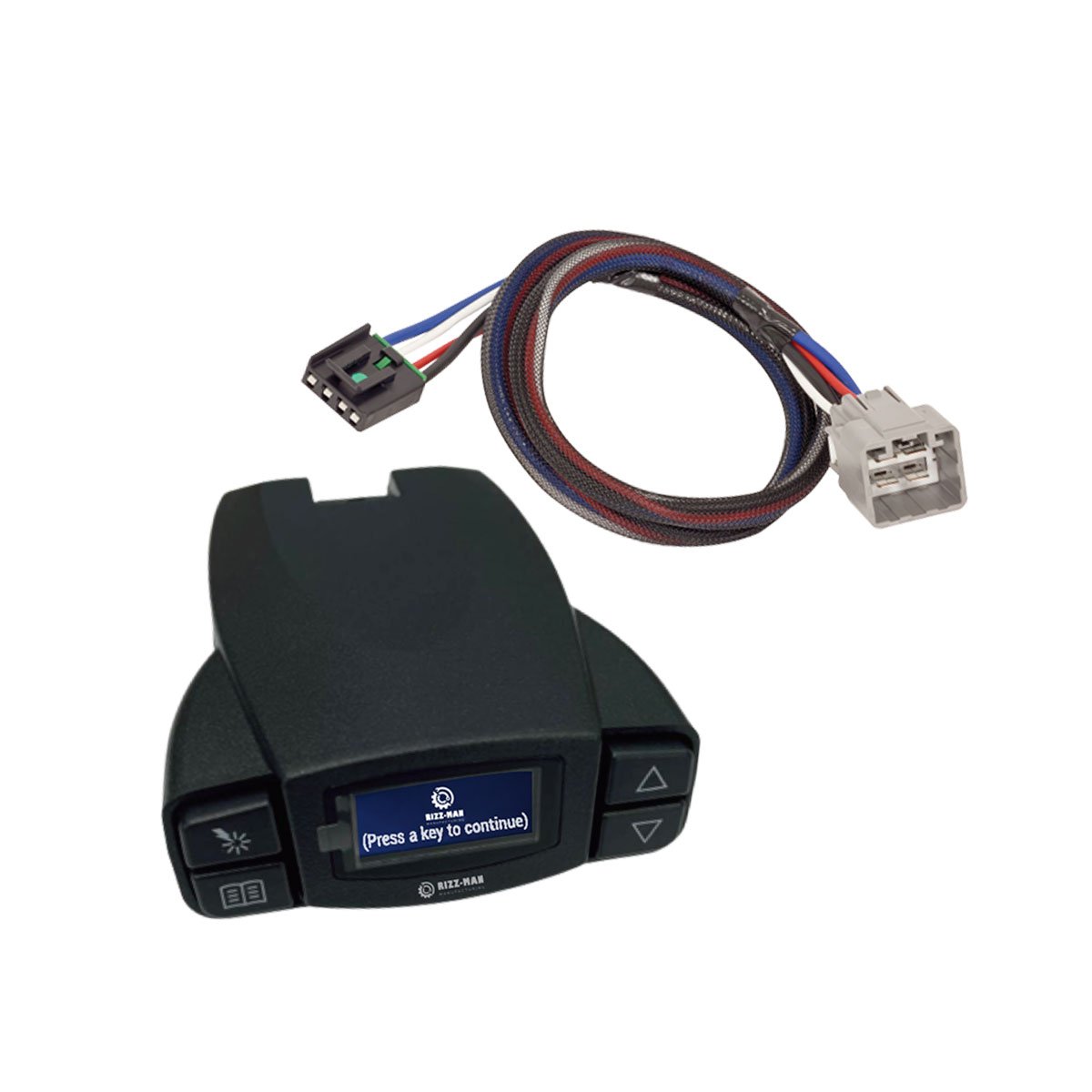 RIZZ-Man 90195 Brake Controller with Wiring Harness, Compatible with Dodge RAM 1500, 2500, 3500