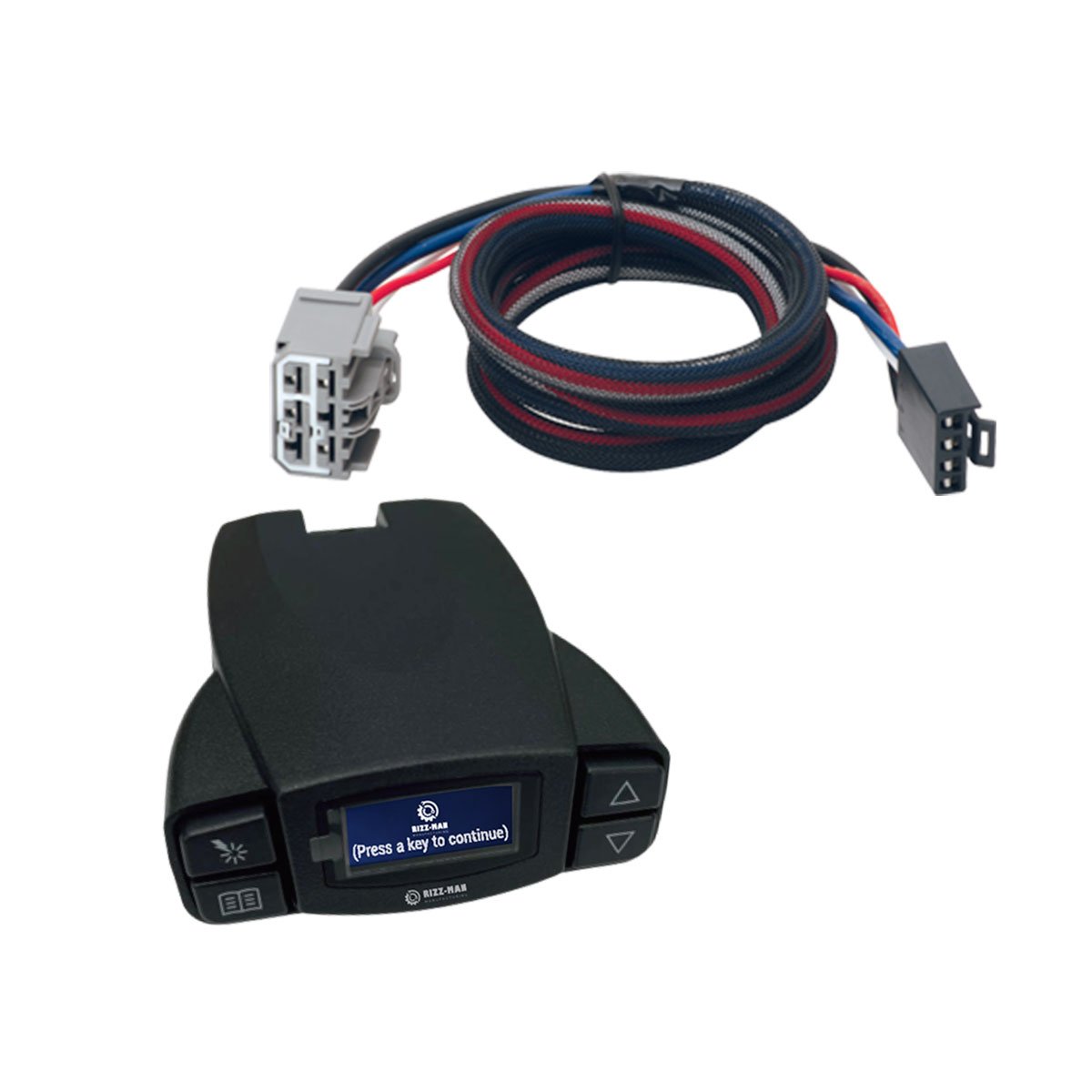RIZZ-Man 90195 Brake Controller with Wiring Harness, Compatible with Buick Enclave, Chevrolet Traverse, GMC Acadia, Acadia Limited, Saturn Outlook