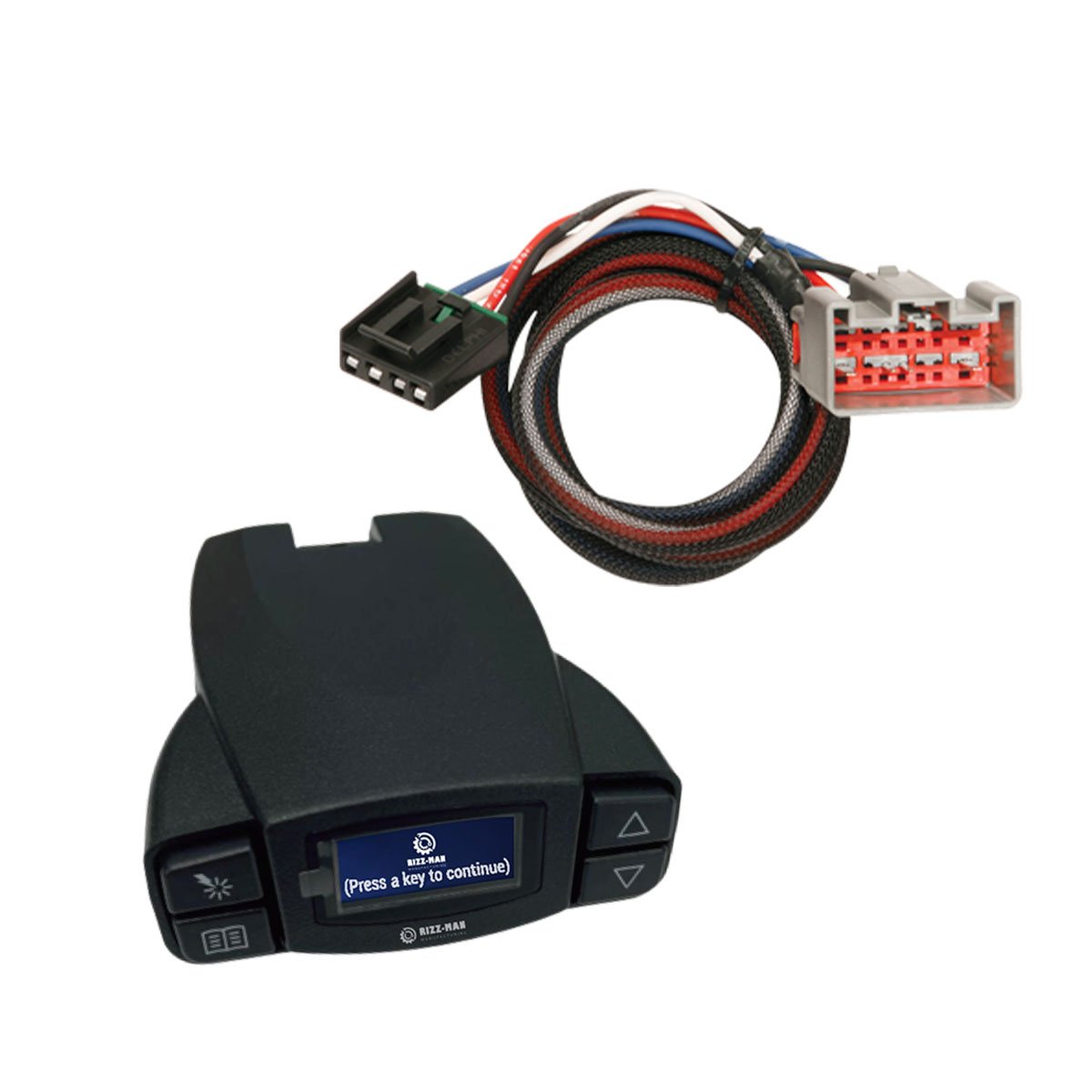 RIZZ-Man 90195 Brake Controller with Wiring Harness, Compatible with Ford Econoline, Expedition, F-250 Super Duty, F-350 Super Duty, F-450 Super Duty, F-550 Super Duty, Lincoln Navigator