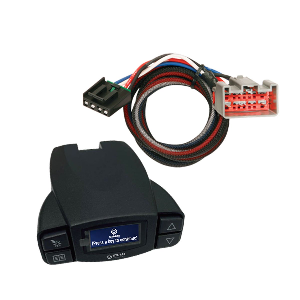 RIZZ-Man 90195 Brake Controller with Wiring Harness, Compatible with Ford Expedition, F-150, F-250 Super Duty, F-350 Super Duty, F-450 Super Duty, F-550 Super Duty, Flex, Lincoln MKT, Navigator