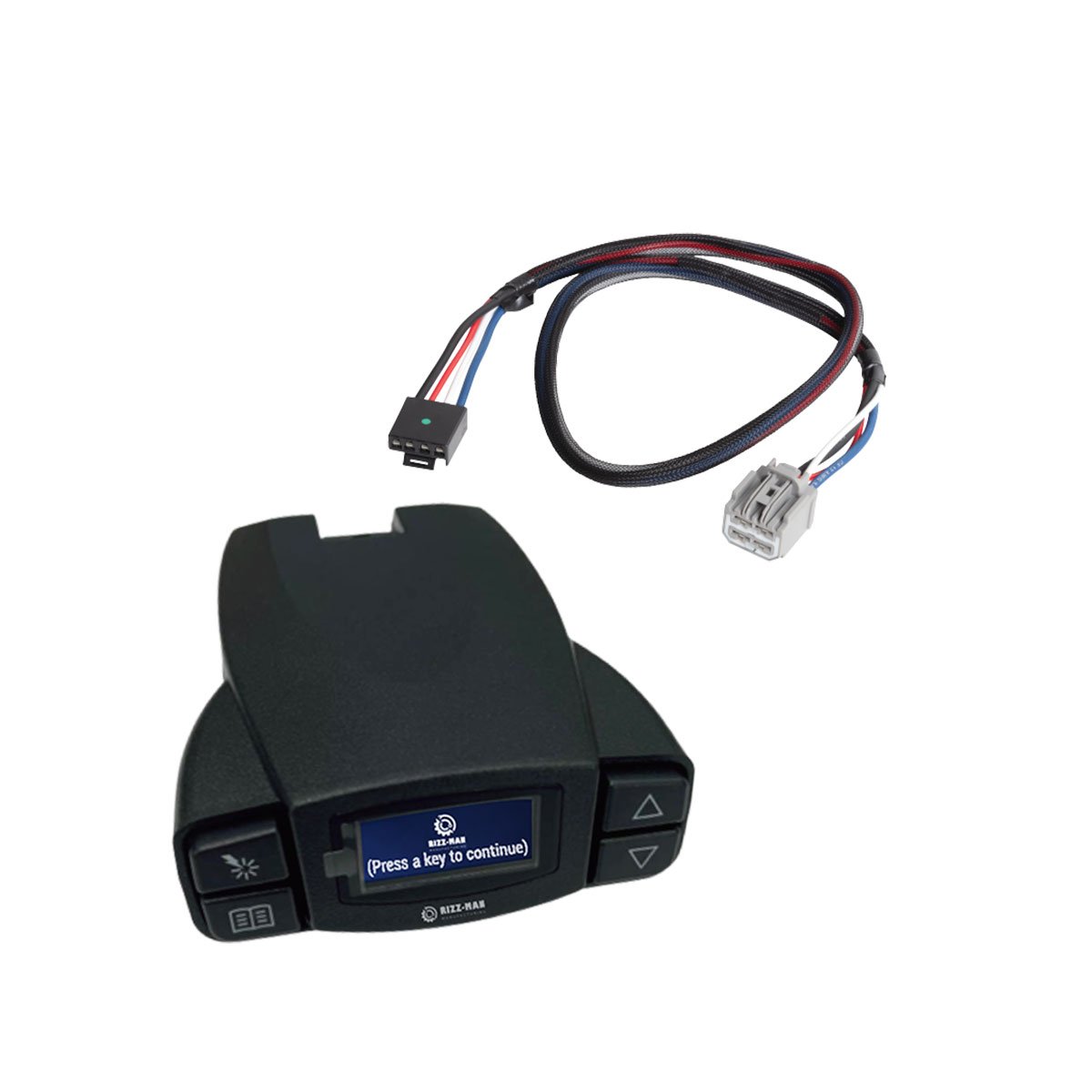RIZZ-Man 90195 Brake Controller with Wiring Harness, Compatible with Chrysler Pacifica, Chrysler Voyager, Dodge Durango, Jeep Grand Cherokee, Jeep Grand Wagoneer, Jeep Wagoneer