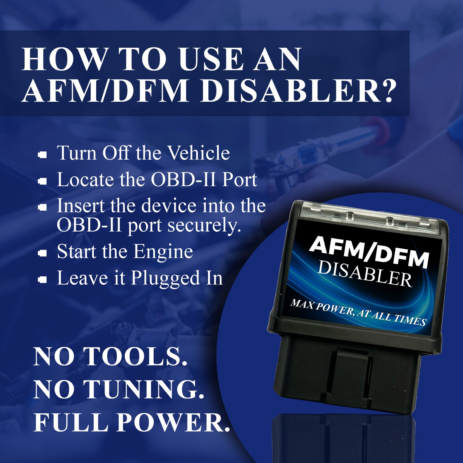 Rizz-Man RA003 AFM/DFM Disabler Module for GM V6/V8 4.3L-6.2L Engines – Compatible with Chevy Silverado, Tahoe, GMC Sierra, Yukon, Cadillac Escalade – All Cylinders Active Performance Enhancer - Image 3