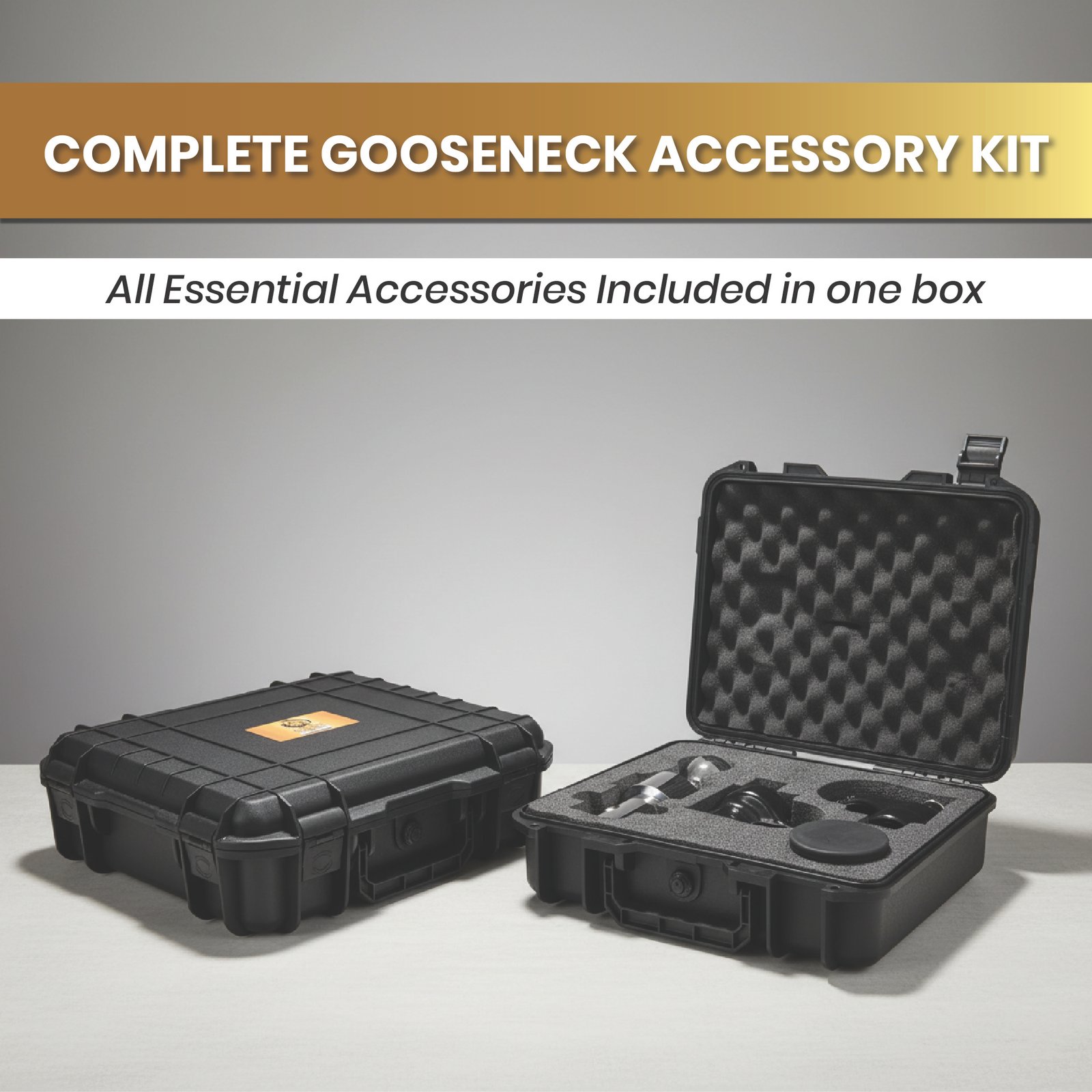 Locking Gooseneck Ball Hitch Kit – 30,000 LB Capacity, Anti-Theft Top Lock, Fits Ford/Nissan/GM Underbed Goosneck System-Heavy-Duty Towing Ball with Safety Chain Holders - Image 2